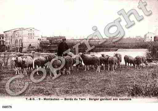 Ville de MONTAUBAN, carte postale ancienne