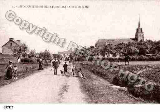 Ville de MOUTIERSENRETZ(LES), carte postale ancienne