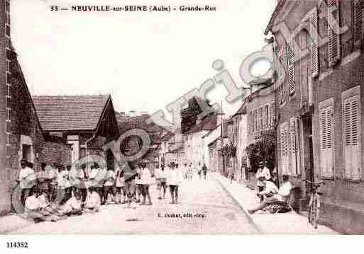 Ville de NEUVILLESURSEINE, carte postale ancienne