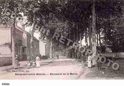 Ville de NEUVYSURLOIRE, carte postale ancienne