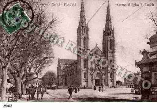 Ville de NIMES, carte postale ancienne