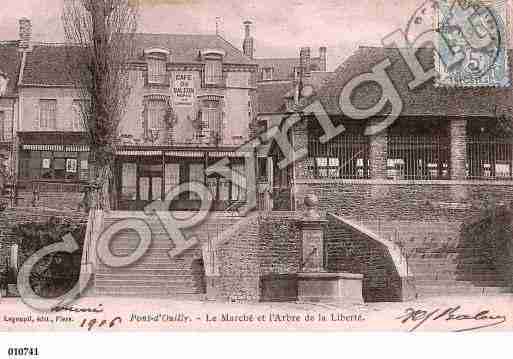 Ville de PONTD'OUILLY, carte postale ancienne