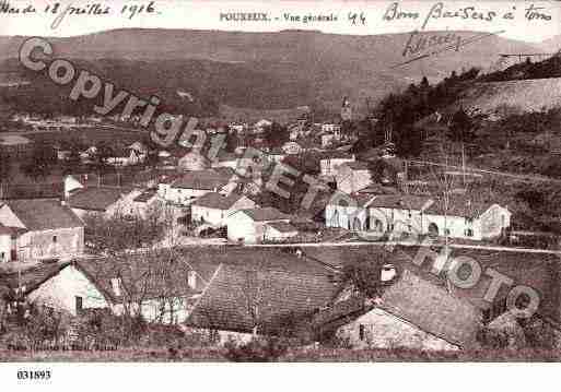 Ville de POUXEUX, carte postale ancienne
