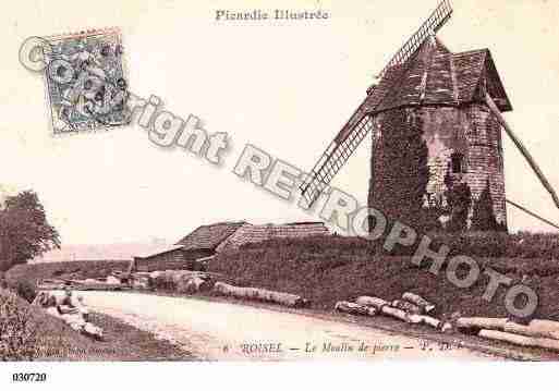 Ville de ROISEL, carte postale ancienne