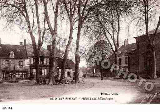 Ville de SAINTBENIND\'AZY, carte postale ancienne