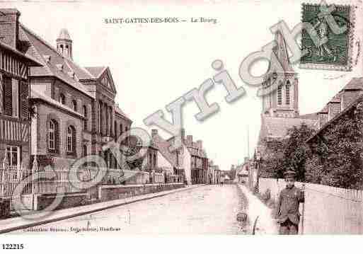 Ville de SAINTGATIENDESBOIS, carte postale ancienne