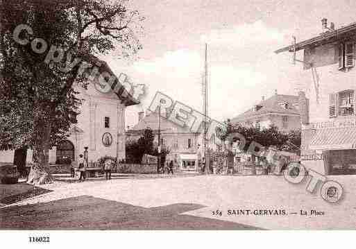 Ville de SAINTGERVAISLESBAINS, carte postale ancienne