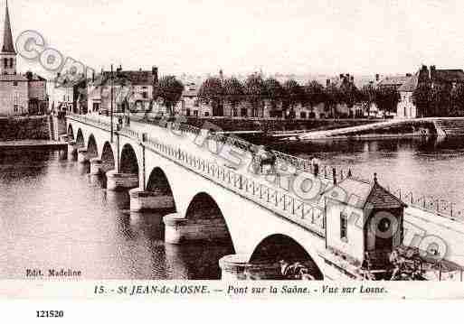 Ville de SAINTJEANDELOSNE, carte postale ancienne