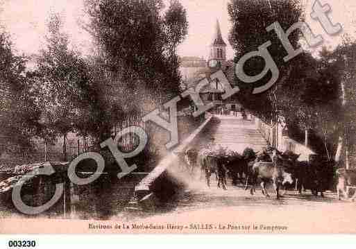 Ville de SALLES, carte postale ancienne