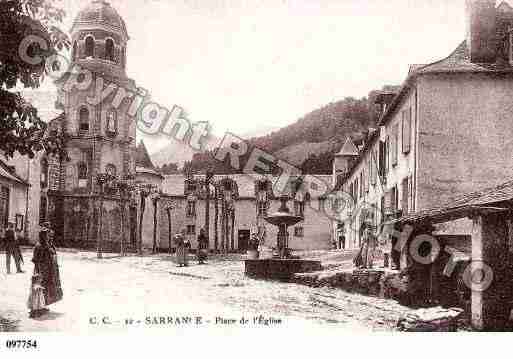 Ville de SARRANCE, carte postale ancienne