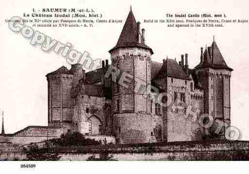 Ville de SAUMUR, carte postale ancienne