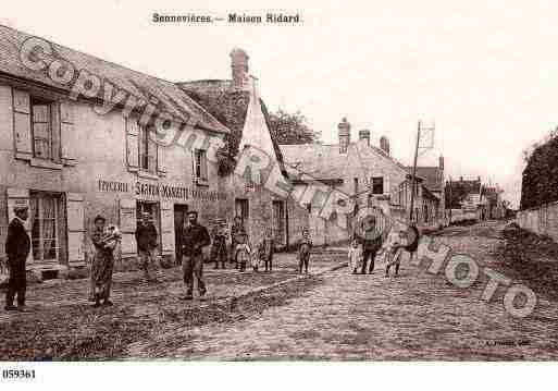 Ville de SENNEVIERES, carte postale ancienne Ville de SENNEVIERES, carte postale ancienne