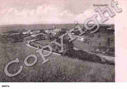 Ville de SOMMAUTHE, carte postale ancienne