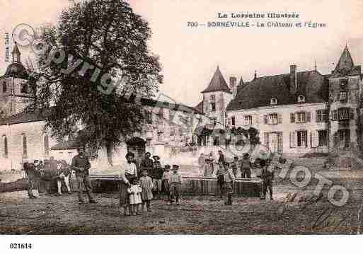 Ville de SORNEVILLE, carte postale ancienne