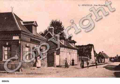 Ville de SURVILLE, carte postale ancienne