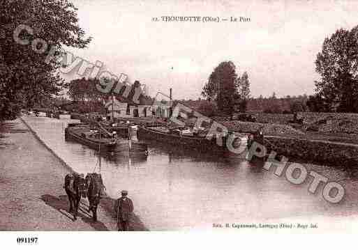 Ville de THOUROTTE, carte postale ancienne