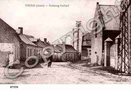 Ville de TOULIS, carte postale ancienne