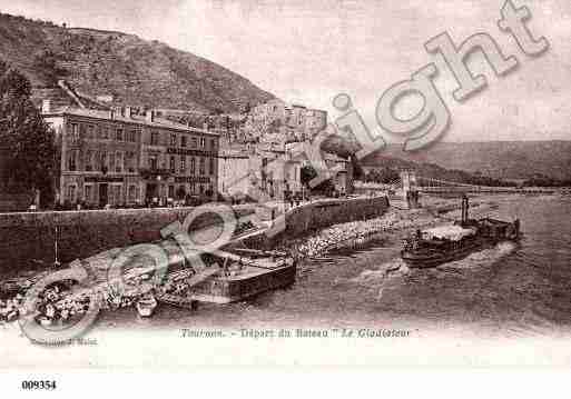 Ville de TOURNONSURRHONE, carte postale ancienne