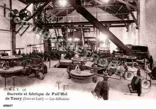 Ville de TOURY, carte postale ancienne