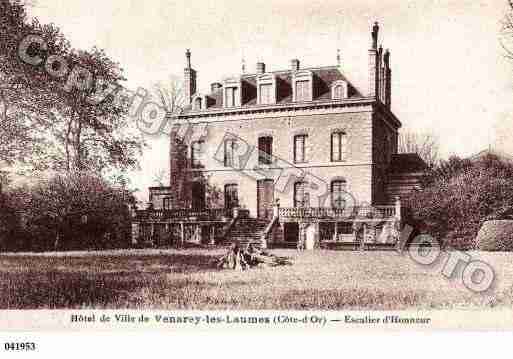 Ville de VENAREYLESLAUMES, carte postale ancienne