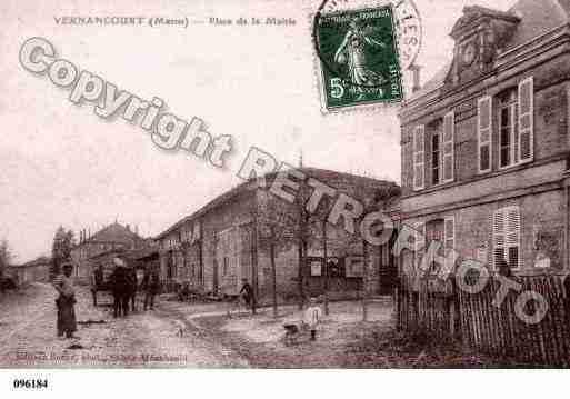 Ville de VERNANCOURT, carte postale ancienne