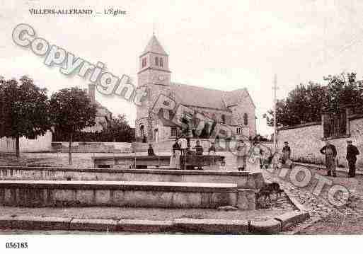 Ville de VILLERSALLERAND, carte postale ancienne