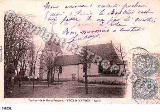 Ville de YVOYLEMARRON, carte postale ancienne