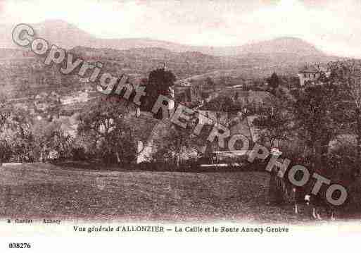 Ville de ALLONZIERLACAILLE, carte postale ancienne Ville de ALLONZIERLACAILLE, carte postale ancienne