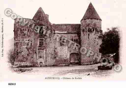 Ville de AUSSURUCQ, carte postale ancienne