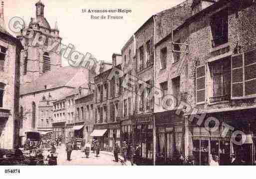 Ville de AVESNESSURHELPE, carte postale ancienne