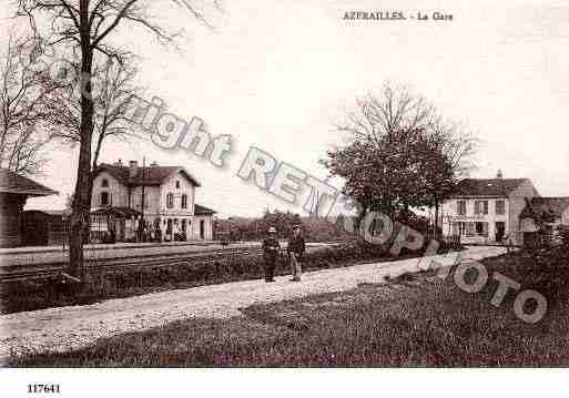 Ville de AZERAILLES, carte postale ancienne