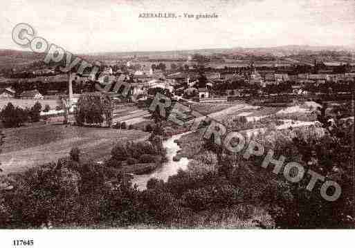 Ville de AZERAILLES, carte postale ancienne