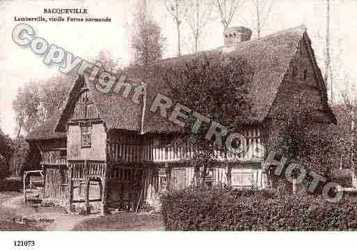 Ville de BACQUEVILLE, carte postale ancienne