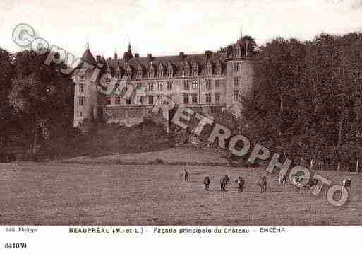 Ville de BEAUPREAU, carte postale ancienne Ville de BEAUPREAU, carte postale ancienne