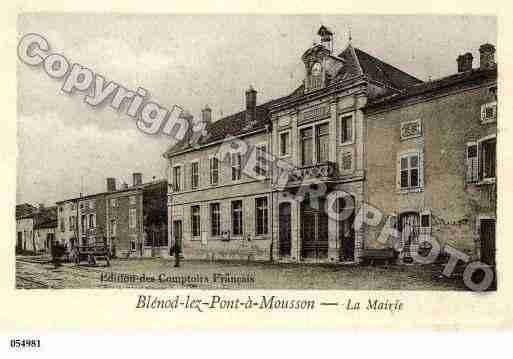 Ville de BLENODLESPONTAMOUSSON, carte postale ancienne