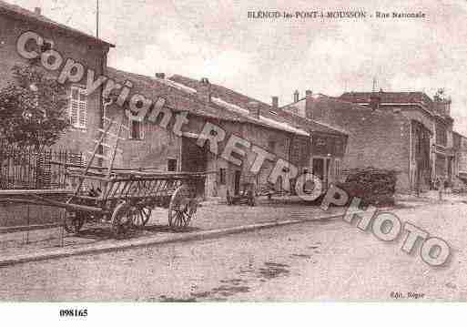 Ville de BLENODLESPONTAMOUSSON, carte postale ancienne