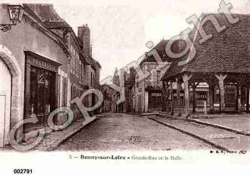 Ville de BONNYSURLOIRE, carte postale ancienne