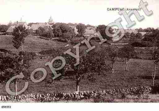 Ville de CAMPUAC, carte postale ancienne