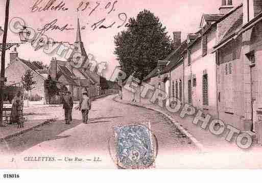 Ville de CELLETTES, carte postale ancienne