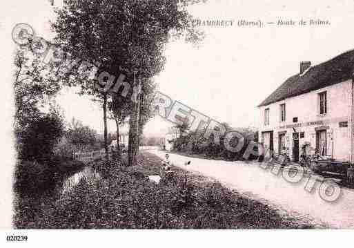 Ville de CHAMBRECY, carte postale ancienne