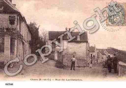 Ville de CHARS, carte postale ancienne