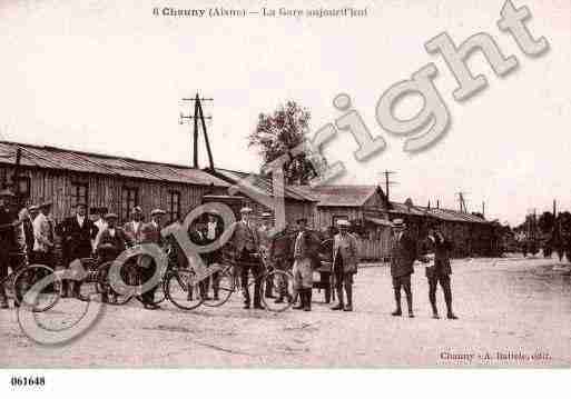 Ville de CHAUNY, carte postale ancienne