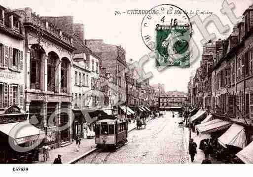 Ville de CHERBOURG, carte postale ancienne