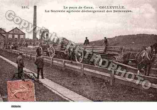 Ville de COLLEVILLE, carte postale ancienne