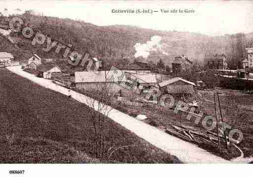 Ville de COLLEVILLE, carte postale ancienne