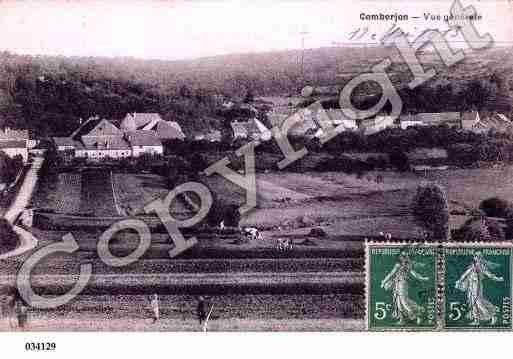 Ville de COMBERJON, carte postale ancienne