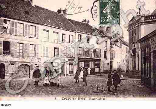 Ville de CRECYLACHAPELLE, carte postale ancienne