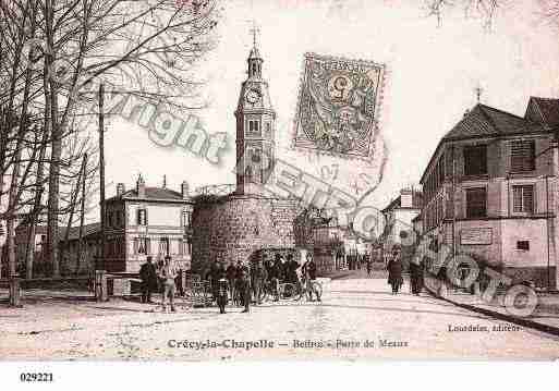 Ville de CRECYLACHAPELLE, carte postale ancienne