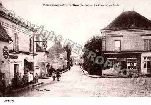 Ville de DISSAYSOUSCOURCILLON, carte postale ancienne