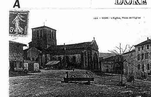 Ville de DOREL'EGLISE, carte postale ancienne